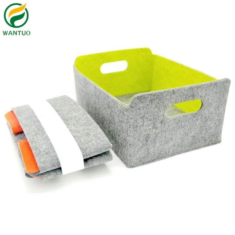 Felt Foldable Storage Cube bin Shelf Bins Organizer Felt box for for Kids Toys Magazine Books Clothes