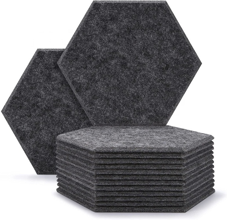 Super Fireproof Noise Cancelling Polyester Fiber PET Felt Acoustic Board Sound Absorbing wall Decorative Panels