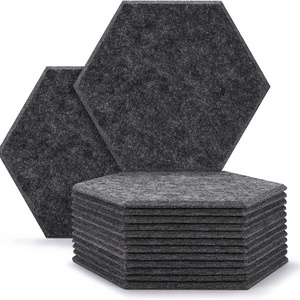 Super Fireproof Noise Cancelling Polyester Fiber PET Felt Acoustic Board Sound Absorbing wall Decorative Panels