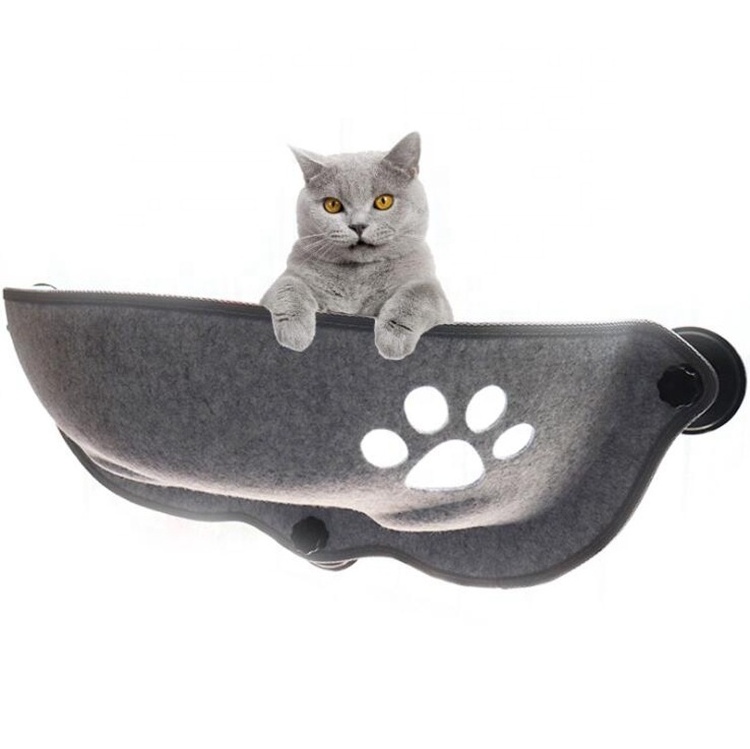 eco-friendly hot sale felt pet hammock hanging window bed cat