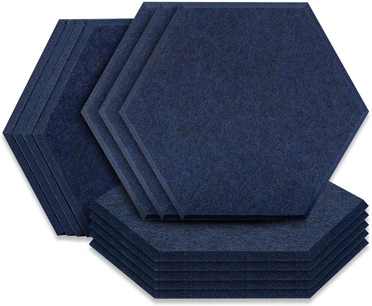 Super Fireproof Noise Cancelling Polyester Fiber PET Felt Acoustic Board Sound Absorbing wall Decorative Panels