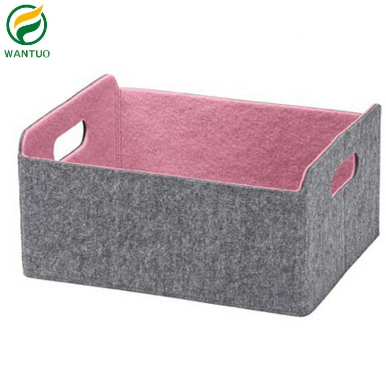 Felt Foldable Storage Cube bin Shelf Bins Organizer Felt box for for Kids Toys Magazine Books Clothes