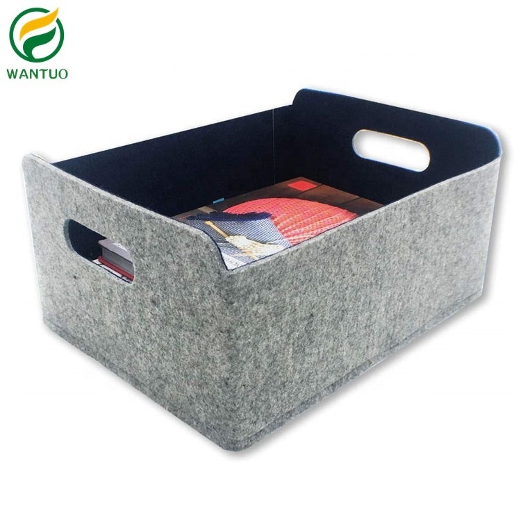 Felt Foldable Storage Cube bin Shelf Bins Organizer Felt box for for Kids Toys Magazine Books Clothes