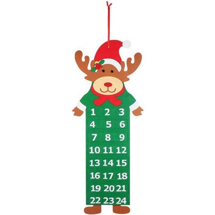 Pet dog cat Christmas advent calendar countdown to Christmas wall tree hanging decoration