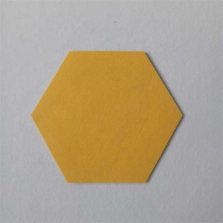 12 Pack Acoustic Panels Self-adhesive 9mm Felt soft pet soundproof sound proofwpc wall panels Felt Hexagon Acoustic Panel