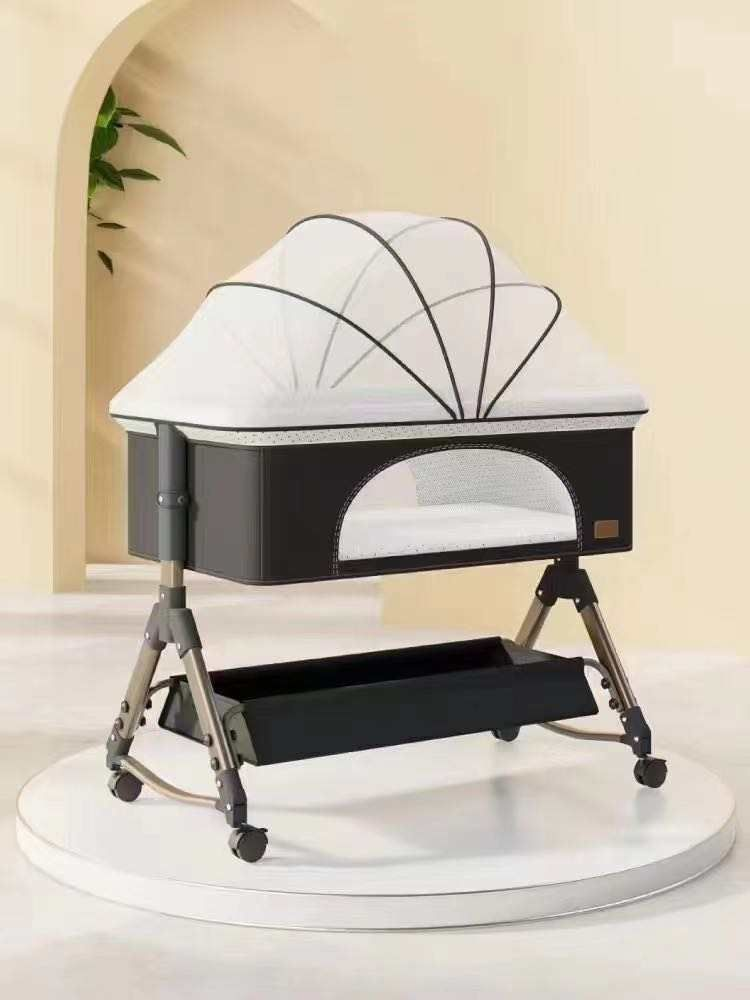 2024 new design Height Adjustable Baby Bedside Crib Swing Bassinet