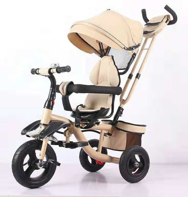 Hot sale big baby tricycle with push handle wholesale comfortable  tricycle toddler