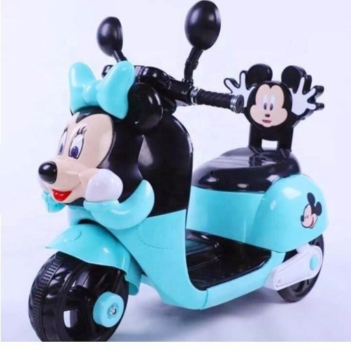 Lovely mickey minnie cartoon three wheel kids electric motorcycle