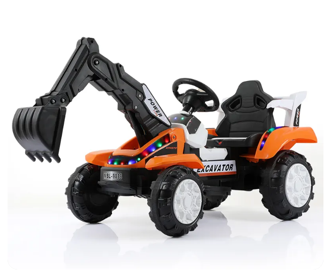 China Truck Toys For Kids Electric Excavator Boy's Toy Car Slide Excavator Ride On Car Remote Control Children Electric Toys