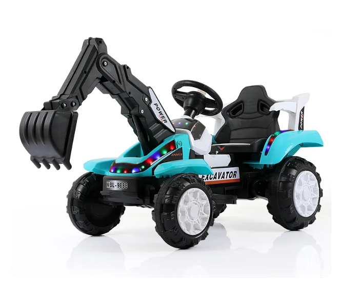 China Truck Toys For Kids Electric Excavator Boy's Toy Car Slide Excavator Ride On Car Remote Control Children Electric Toys