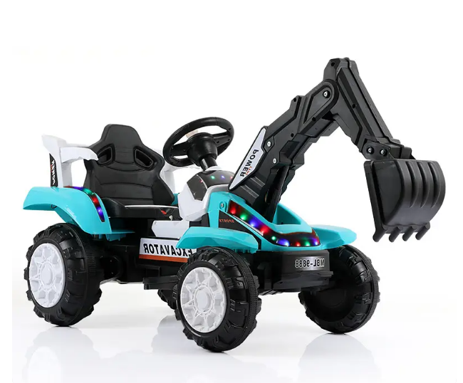 China Truck Toys For Kids Electric Excavator Boy's Toy Car Slide Excavator Ride On Car Remote Control Children Electric Toys