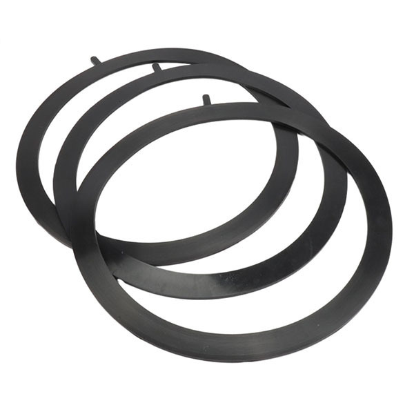 Black Flange Rubber Gasket Qualitative Rubber Materials Exhaust Pipe Flange Gasket Flange Packing