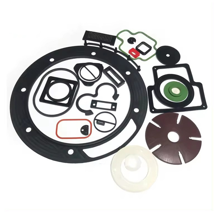 Maker Custom Color Gasket Round Flat Flange Ring Seal Durable Fkm Epdm Silicone Rubber Washer Gasket