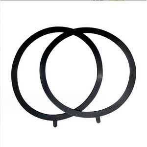 Black Flange Rubber Gasket Qualitative Rubber Materials Exhaust Pipe Flange Gasket Flange Packing