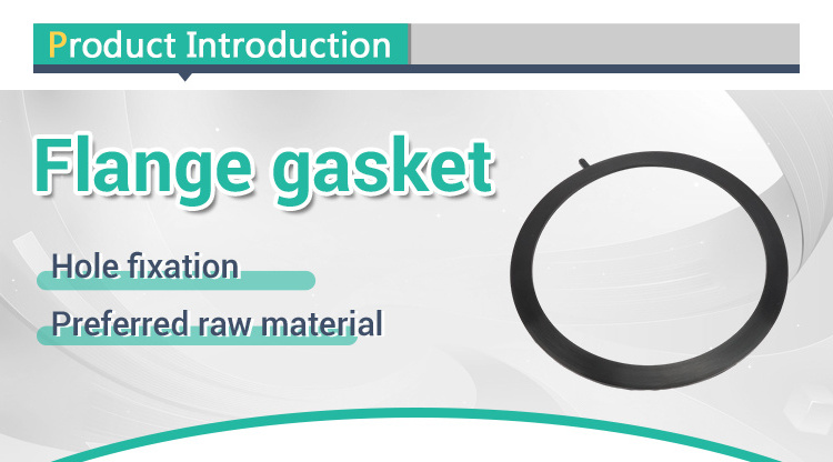 Black Flange Rubber Gasket Qualitative Rubber Materials Exhaust Pipe Flange Gasket Flange Packing