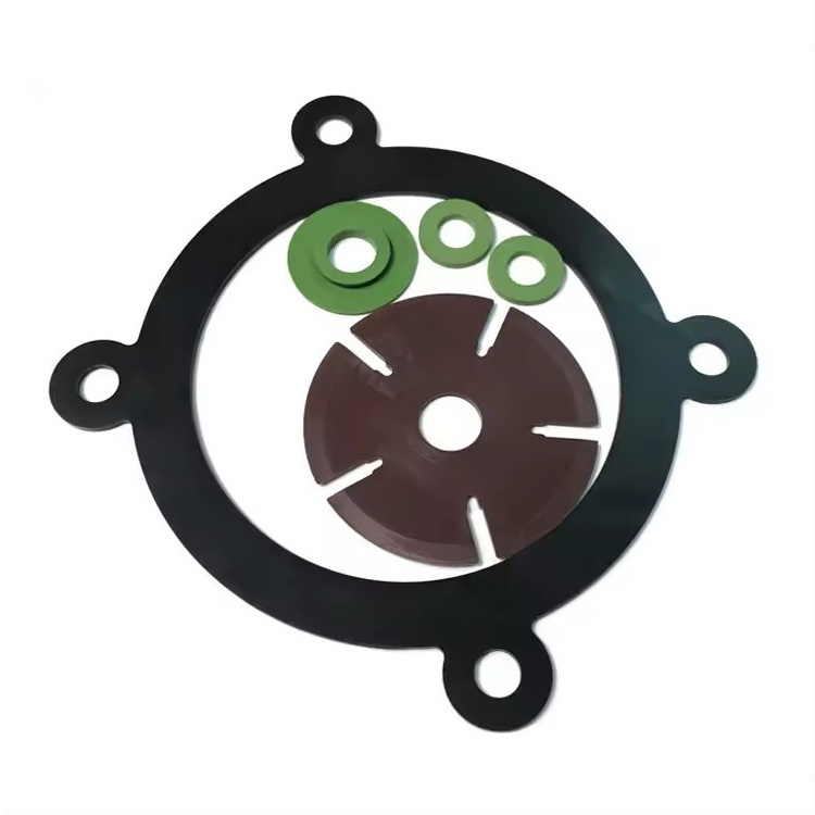 Maker Custom Color Gasket Round Flat Flange Ring Seal Durable Fkm Epdm Silicone Rubber Washer Gasket