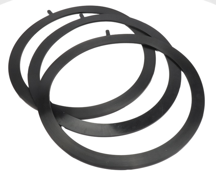 Black Flange Rubber Gasket Qualitative Rubber Materials Exhaust Pipe Flange Gasket Flange Packing