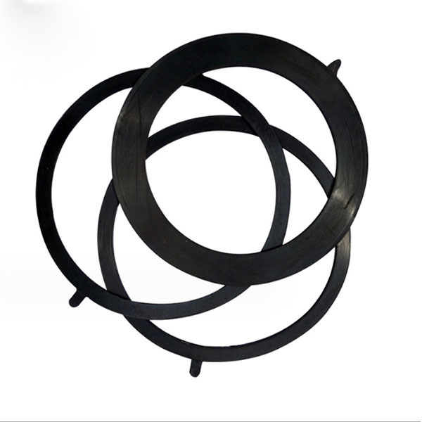 Black Flange Rubber Gasket Qualitative Rubber Materials Exhaust Pipe Flange Gasket Flange Packing