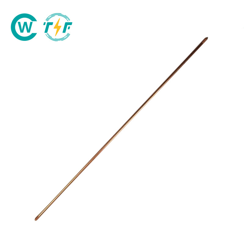 High Strength 10 Mil Copper Clad Carbon Steel Earth Rod Electrode Grounding Rod and Earthing Material with Copper Bonded Rods