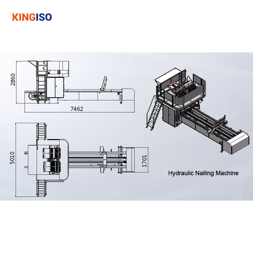 Euro Block Wood Pallets 48x40 Nailer Wood Pallet Making Machine Stringer Wood Pallet Nailing Machine price for sale