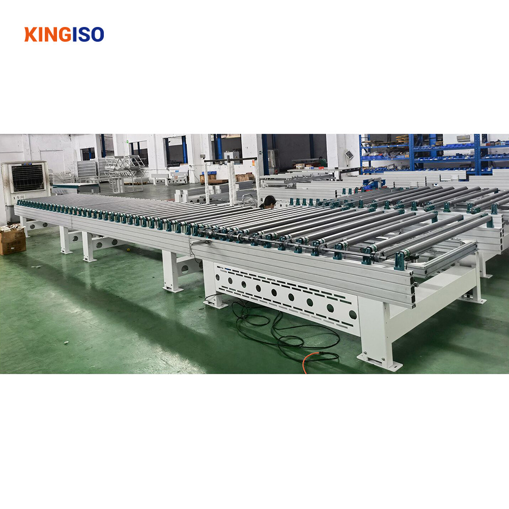 edge banding machine connecting wood panel board line high efficiency return belt/roller conveyor for edge bander