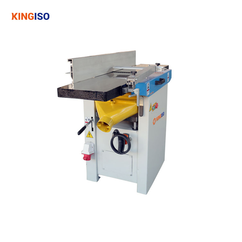 KINGISO Woodworking Surface Planer Jointer Machine With Spiral Cutter Head Woodworking Combined Thicknesser