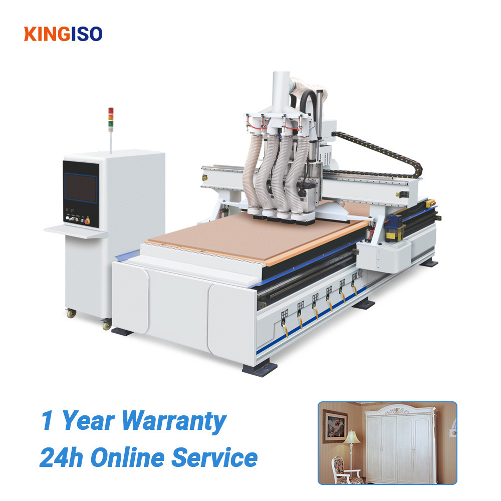 Automatic CNC Router Woodworking Nesting Machine Router Table ATC CNC Router Wood Cutting Machine For Cabinets