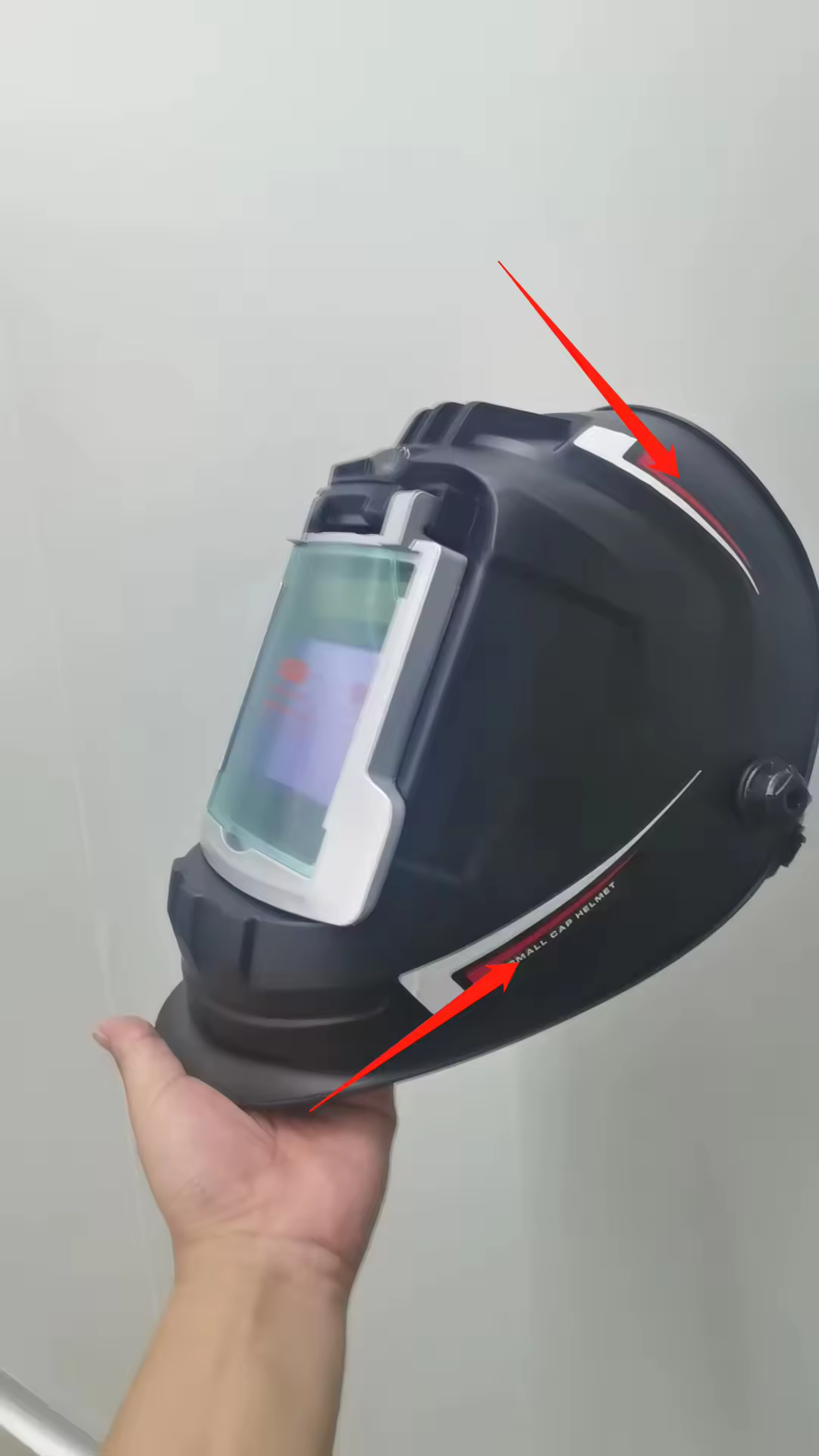 PAPR ventilation auto darkening welding helmet with large vision outside adjustable welding Helmet