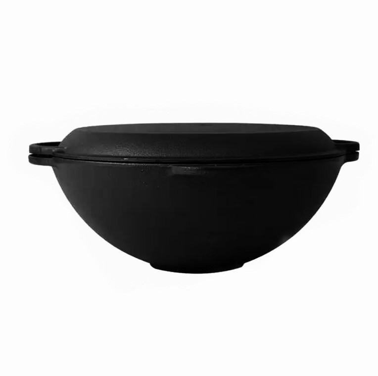 Hot Sale Large Cast Iron Pot For Sale Pre-seasoned African Cooking Cast Iron Large Potjie Pot  For Double Ues