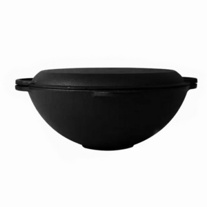 Hot Sale Large Cast Iron Pot For Sale Pre-seasoned African Cooking Cast Iron Large Potjie Pot  For Double Ues