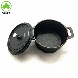 Mini Dutch Ovens with Lids Cast Iron Dutch Oven Pot Pre-seasoned Cast Iron Seafood Boil Pot