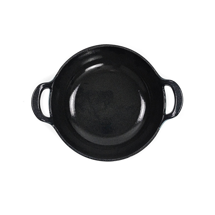 round iron pan portable grill with 3 removable leg cast iron non stick cookware set pans and pot saute fry pan