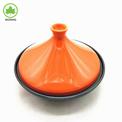 12 inch Colorful Enameled Cast Iron Tagine Pot with Lid Suitable for Different Cooking Cast Iron Enamel Tagine Cooking Pot