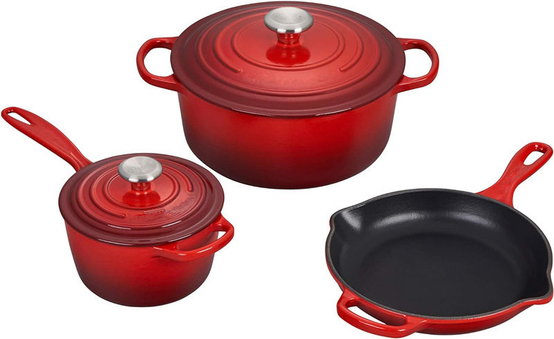 Manufacturer Good Quality Frying Pan/Cast Iron Enamel Pots And Pans Cookware Set Factory Supply Kitchen Cookware