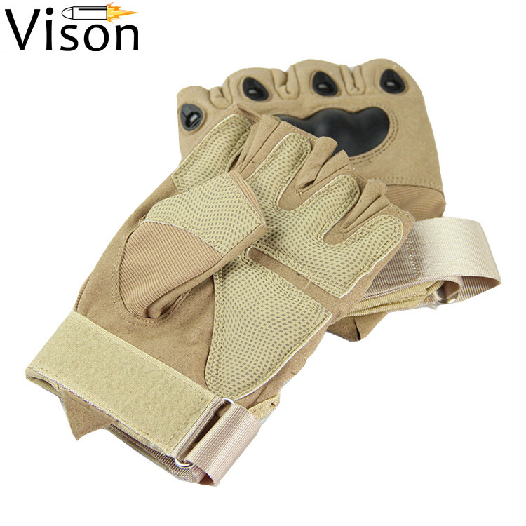 Rock climbing gloves nylon led gloves flashing impact gloves leather half finger driving