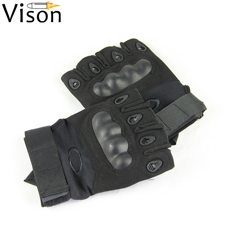 Rock climbing gloves nylon led gloves flashing impact gloves leather half finger driving