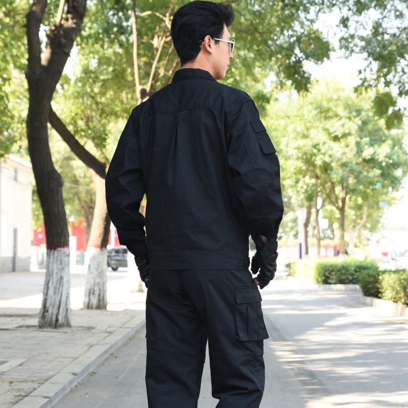 Security suit spring and autumn long sleeve training suit summer special service property labor protection uniform