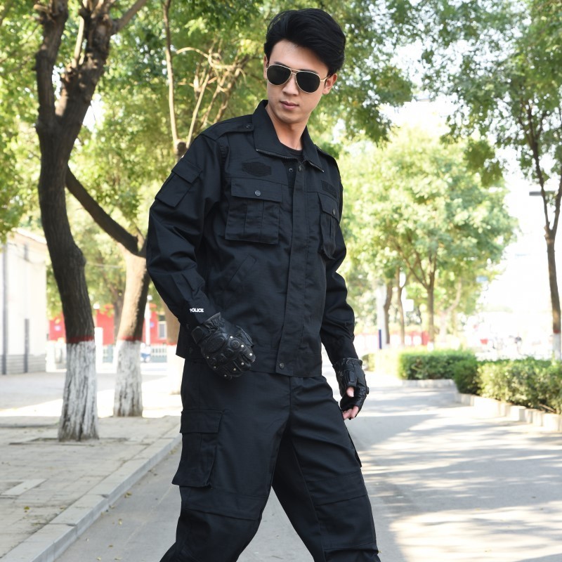 Security suit spring and autumn long sleeve training suit summer special service property labor protection uniform