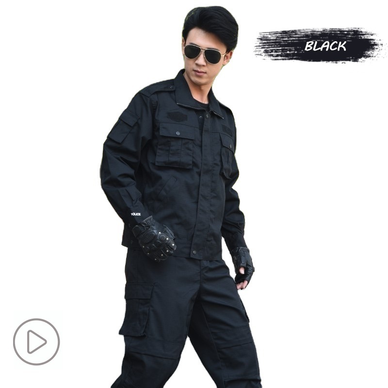 Security suit spring and autumn long sleeve training suit summer special service property labor protection uniform