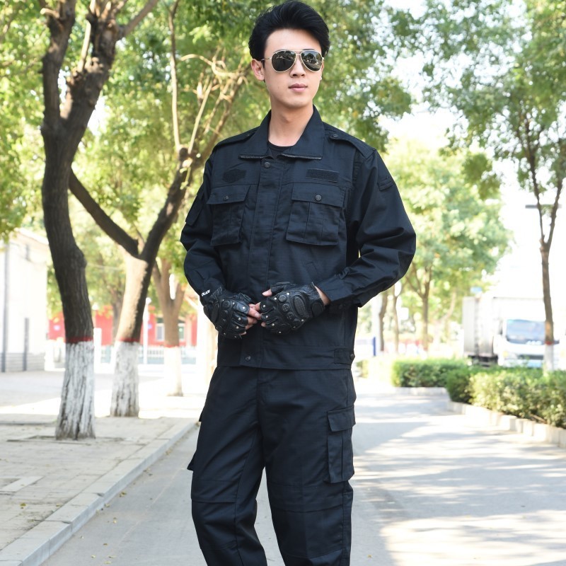 Security suit spring and autumn long sleeve training suit summer special service property labor protection uniform