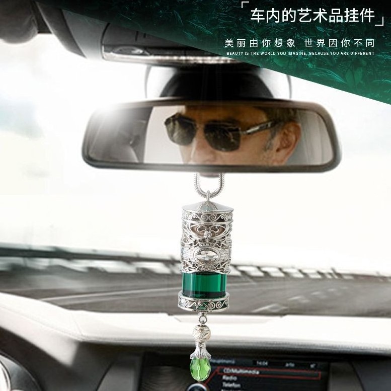 New product empty car perfume bottles 10 ml empty golden silver bottle for car air freshener bottles perfume