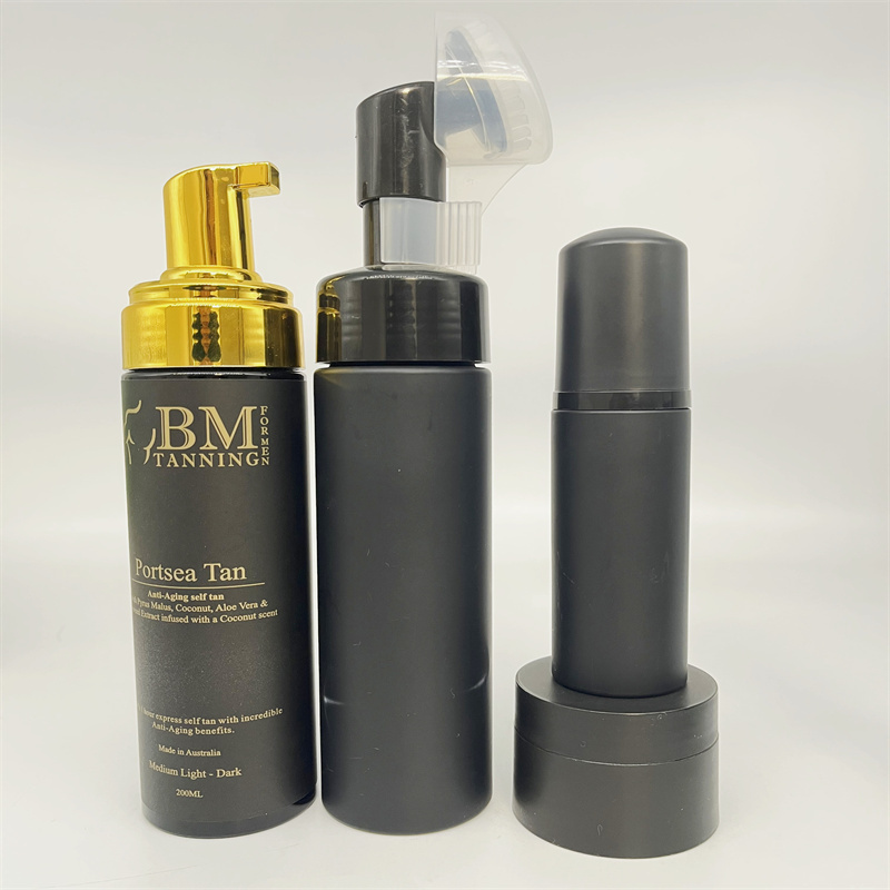 New black Cosmetic Bottle Foam Bottle Lotion Container and jars set Skincare Serum Bottles set for Cosmetic Packaging 30ml 60