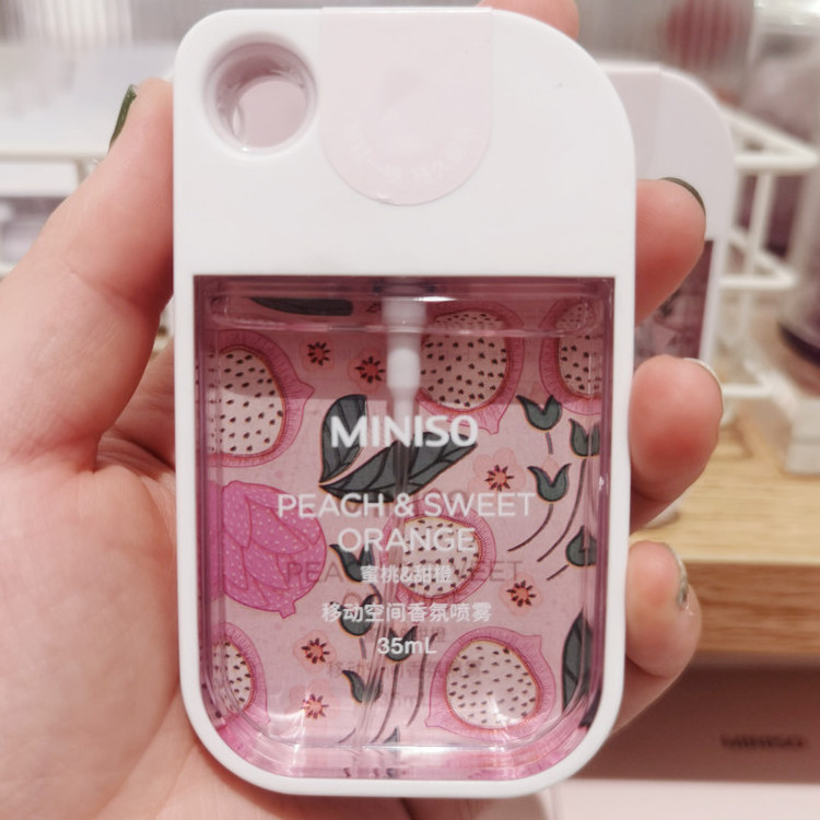 Cell phone square shape Pocket Credit Card Fine Mist Refillable Spray Bottle with keychain lanyard for Perfume/Hand Sanitizer