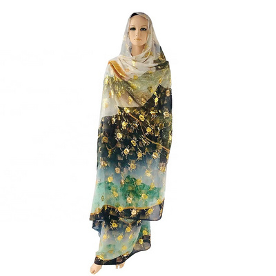 African print women dress sudanese toub swiss voile lace accept make to order factory supply beautiful sudanese dress