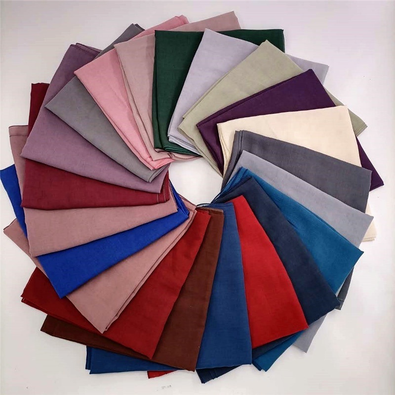 Best selling cheap plain tudung wholesale cotton voile muslim women scarves shawls hijab