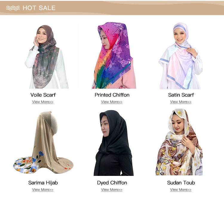 Wholesale custom designer plain printed square tudung bawal muslim women cotton voile ethnic scarves shawls hijab