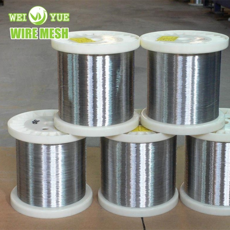 Metal SS 316L 0.035mm Diameter Stainless Steel Filament Yarn For Conductive Blended Spun Yarns