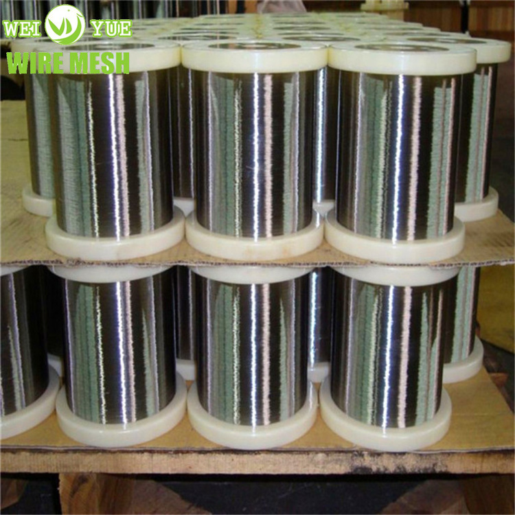 SS304/316/304L/316L 0.05 Mm Diameter ultra-fine stainless steel wire for Cut-resistant spinning yarn