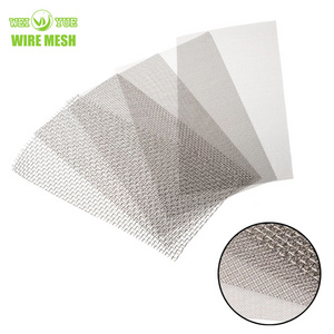 Weiyue Factory direct sales 304 10 micron stainless steel netting wire mesh filter screen