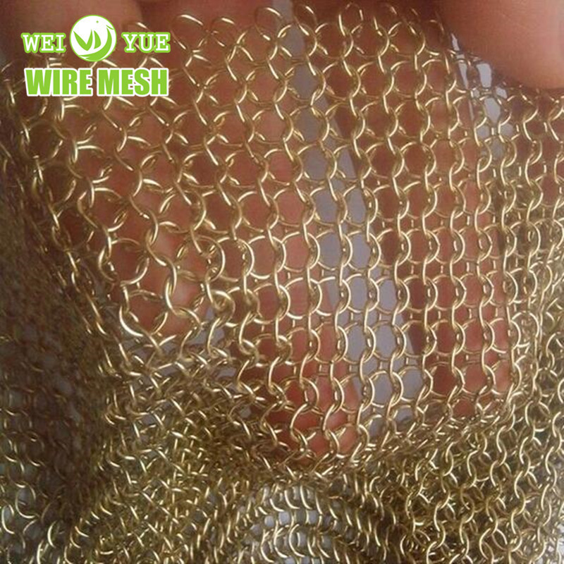 Chainmail Metal Ring Mesh Decorative Curtains aluminum metal mesh curtain chain drapery fabric